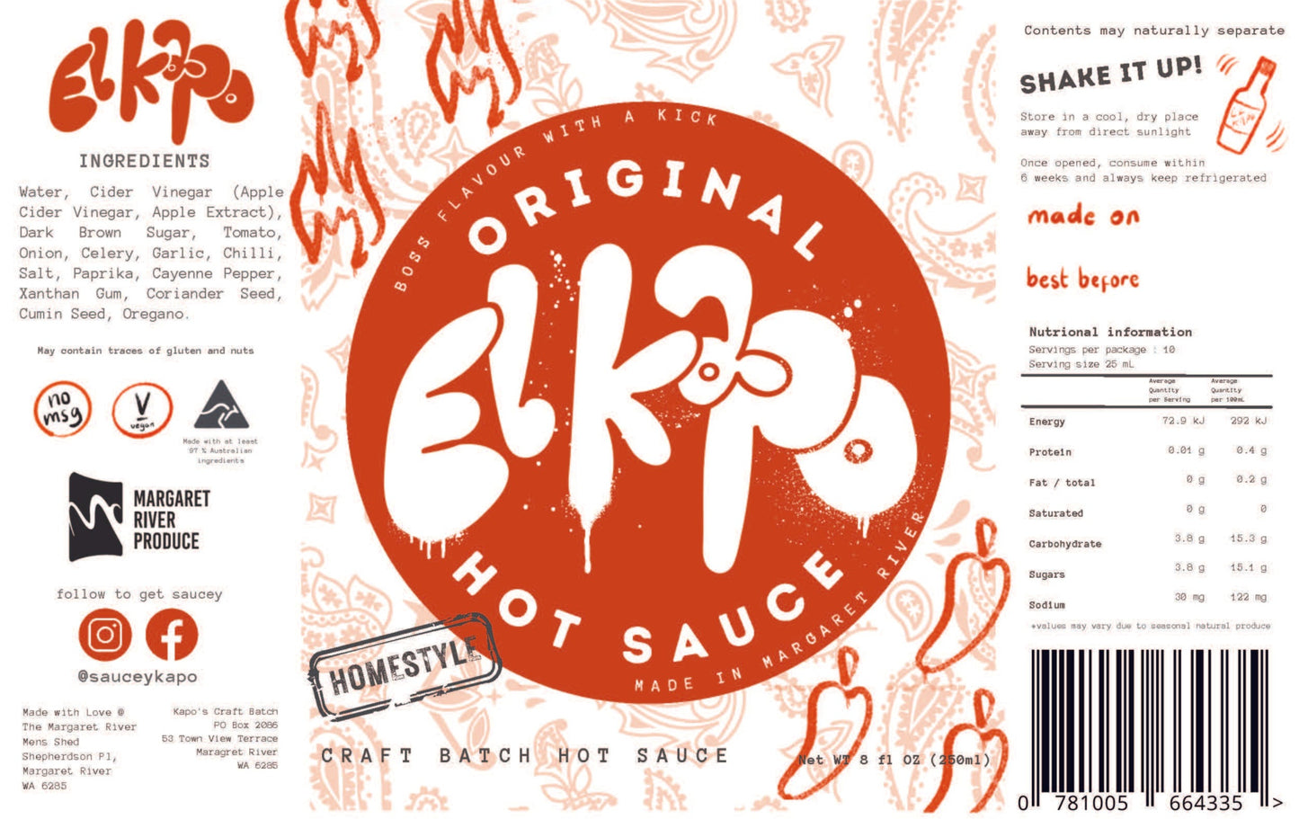 Original El Kapo Hot Sauce